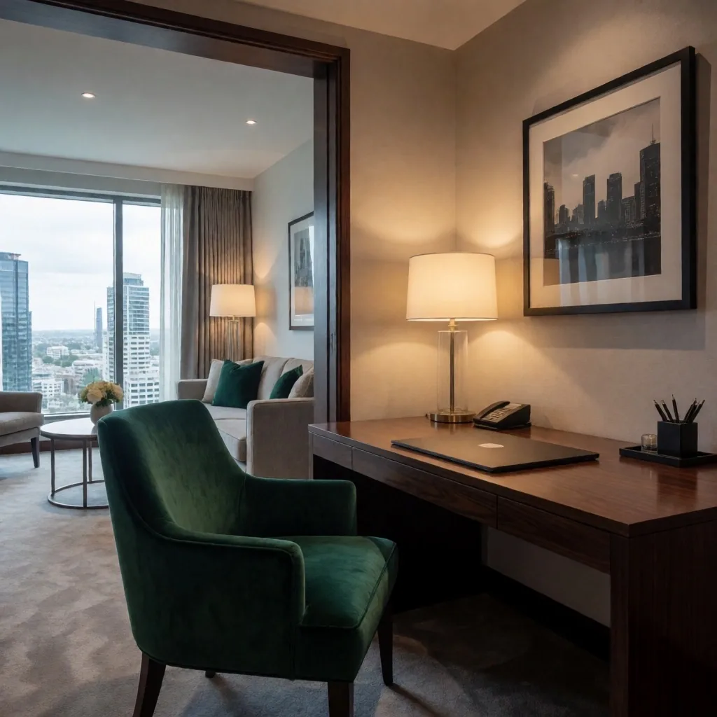 Executive suite separate living area