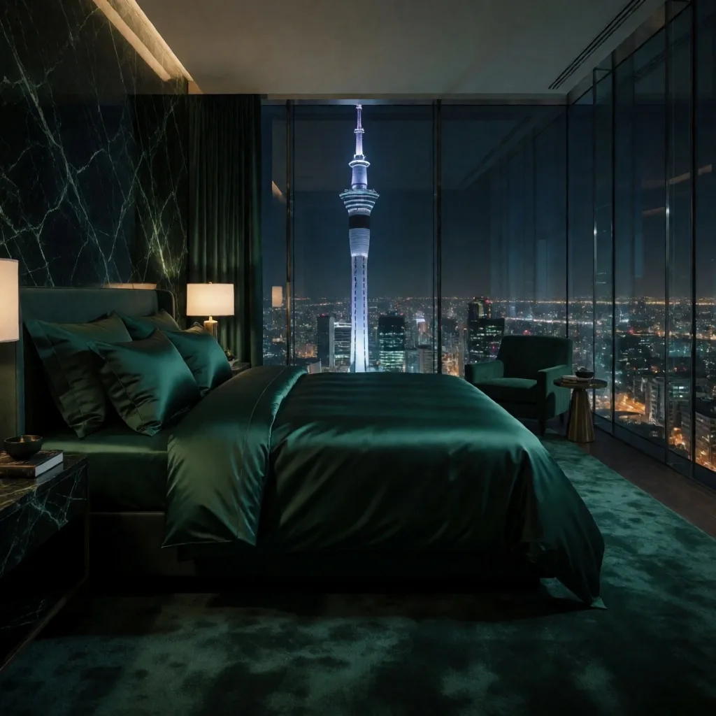 Penthouse suite with panoramic harbour views