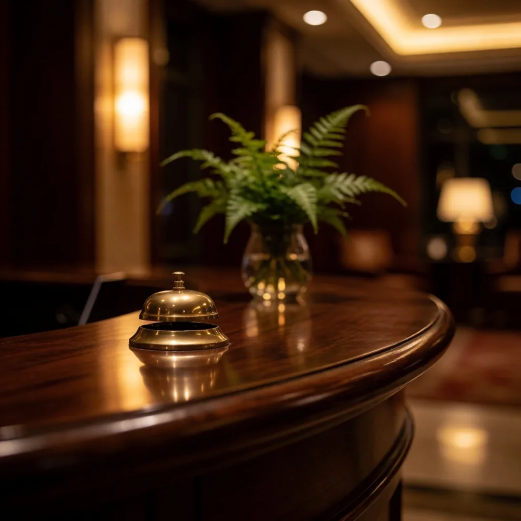 Alderwick House Auckland concierge desk at night